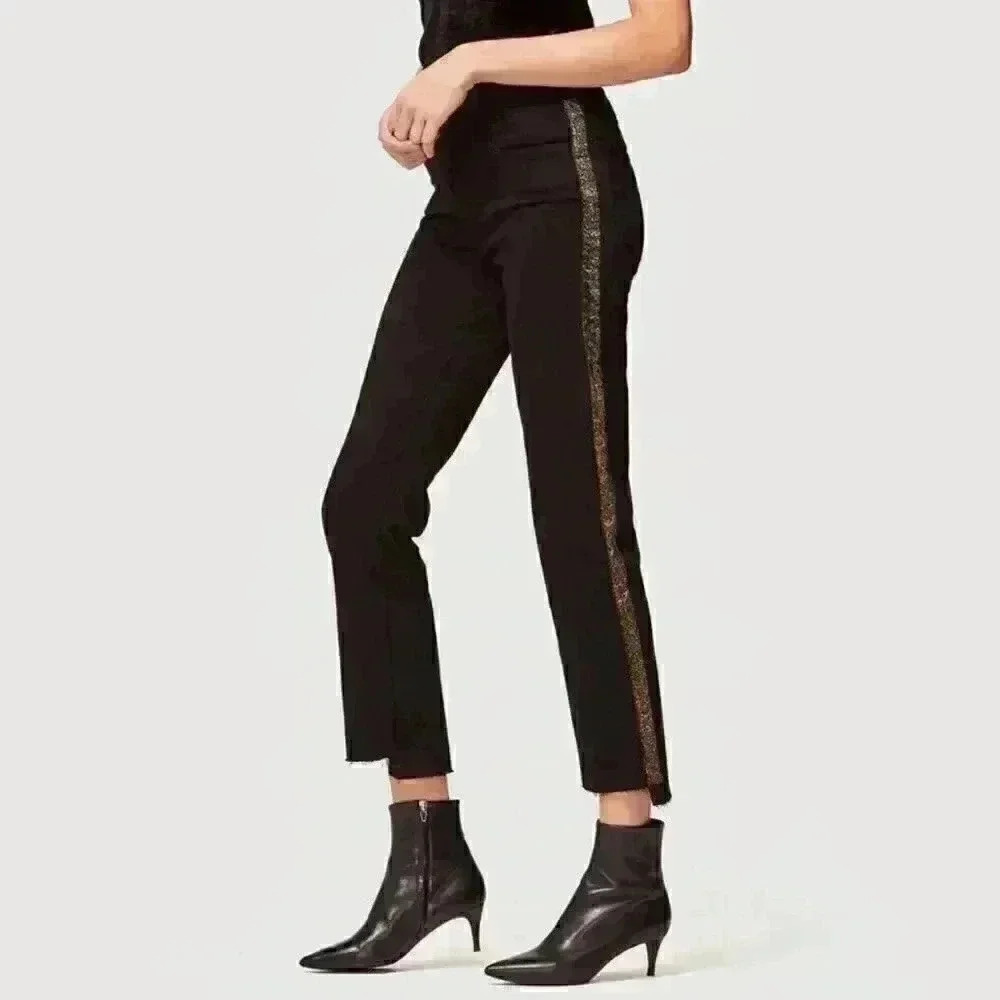 FRAME DENIM Le High Straight Jeans Velvet Tux Ray Stagger Women's-Size 25